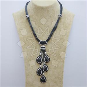 Fashion Gem and Crystals Statement Necklace
