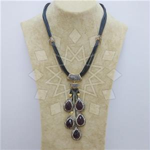 Fashion Gem and Crystals Statement Necklace