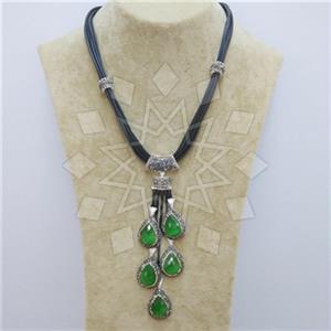 Fashion Gem and Crystals Statement Necklace