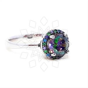 925 Sterling Silver Geometric Cocktail Rings