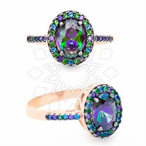 925 Sterling Silver Geometric Cocktail Rings