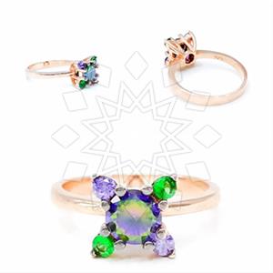 925 Sterling Silver Flower Cocktail Rings