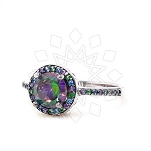 925 Sterling Silver Geometric Cocktail Rings