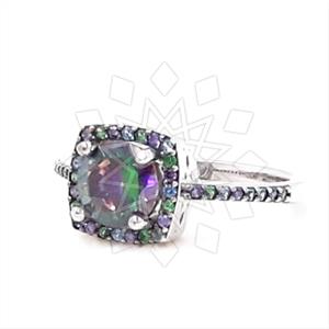 925 Sterling Silver Geometric Cocktail Rings