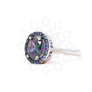 925 Sterling Silver Geometric Cocktail Rings