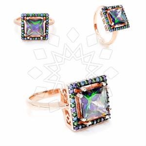 925 Sterling Silver Geometric Cocktail Rings