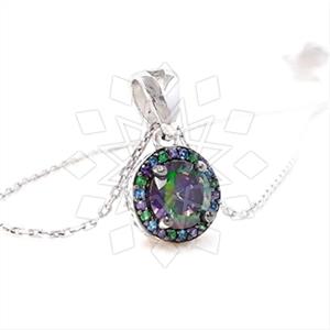 925 Sterling Silver Geometric Pendant Necklace