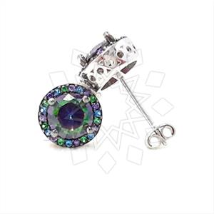 925 Sterling Silver Geometric Statement Earring