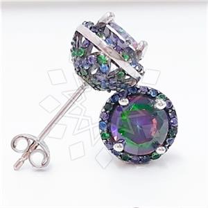 925 Sterling Silver Geometric Stud Earrings