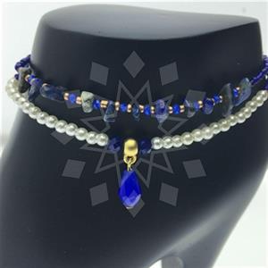 Gemstone and Bead Natural Gemstone  Anklet