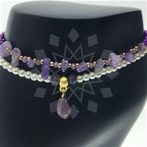Gemstone and Bead Natural Gemstone  Anklet