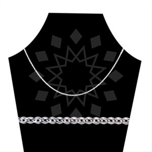 925 Sterling Silver Chain  Metal and Chain Necklace