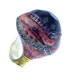 925 Sterling Silver Handmade Artisan Silver  Gemstone Rings