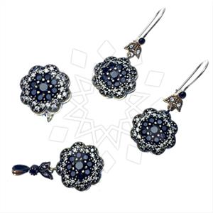 Turkish Silver Vintage Design  Ring Earring Pendant Sets