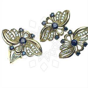 Turkish Silver Vintage Design  Ring Earrings Sets