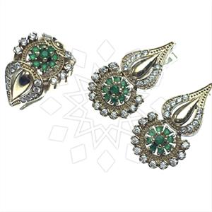 Turkish Silver Vintage Design  Ring Earrings Sets