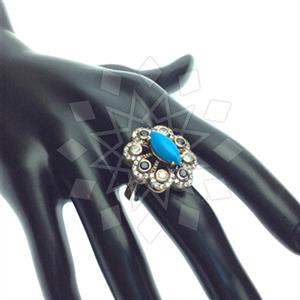 Turkish Silver Antique Ottoman  Gemstone Rings