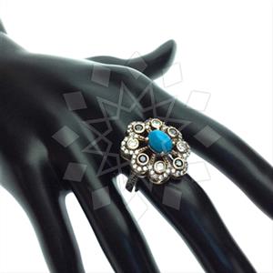 Turkish Silver Antique Ottoman  Gemstone Rings