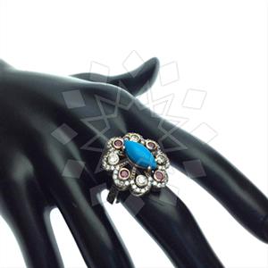 Turkish Silver Antique Ottoman  Gemstone Rings