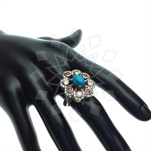 Turkish Silver Antique Ottoman  Gemstone Rings
