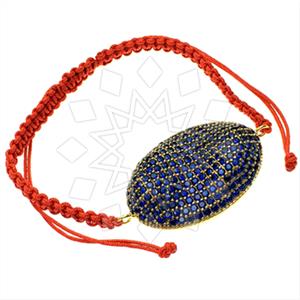 Fashion Zirconia Pave  Macrame String Bracelets