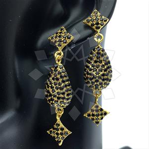 Fashion Zirconia Pave  Dangle Earrings