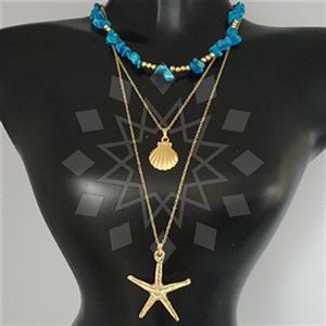 Fashion Puka Shells Beaded Necklace