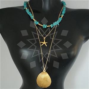 Fashion Puka Shells Beaded Necklace