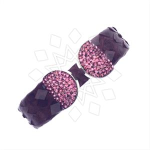 925 Sterling Silver Gem and Crystals Cuff Bracelets