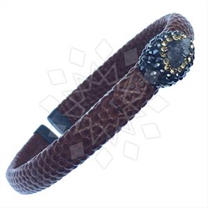 925 Sterling Silver Gem and Crystals Cuff Bracelets