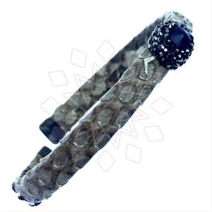 925 Sterling Silver Gem and Crystals Cuff Bracelets