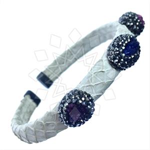 925 Sterling Silver Gem and Crystals Cuff Bracelets