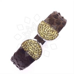 925 Sterling Silver Gem and Crystals Cuff Bracelets