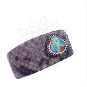 925 Sterling Silver Gem and Crystals Cuff Bracelets