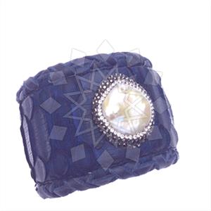 925 Sterling Silver Gem and Crystals Cuff Bracelets