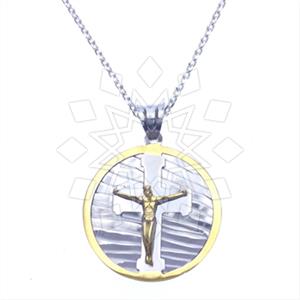 925 Sterling Silver Christian Pendant Necklace