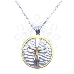 925 Sterling Silver Christian Pendant Necklace
