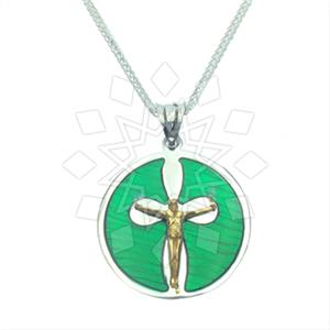 925 Sterling Silver Christian Pendant Necklace