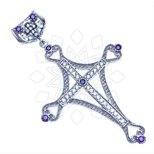 925 Sterling Silver Modern  Pendant Necklace