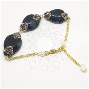 925 Sterling Silver Gem and Crystals Classic Bracelets