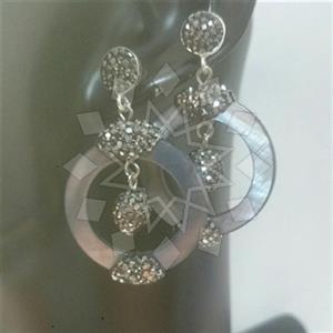 925 Sterling Silver Geometric Dangle Earrings