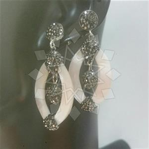 925 Sterling Silver Geometric Dangle Earrings