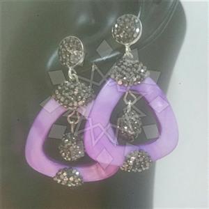 925 Sterling Silver Geometric Dangle Earrings