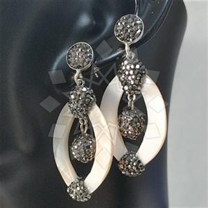 925 Sterling Silver Geometric Dangle Earrings