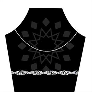 925 Sterling Silver Chain  Metal and Chain Necklace