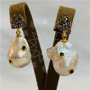 925 Sterling Silver Designer  Single Drop Earrings