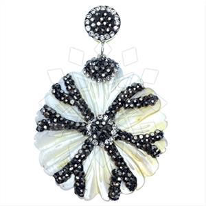 925 Sterling Silver Gem and Crystals Single Drop Gem Pendant