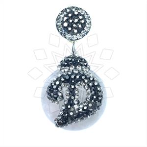 925 Sterling Silver Gem and Crystals Single Drop Gem Pendant