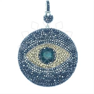 925 Sterling Silver Evil Eye Classic Pendant