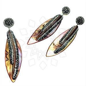 925 Sterling Silver Gem and Crystals Earrings Pendant Sets